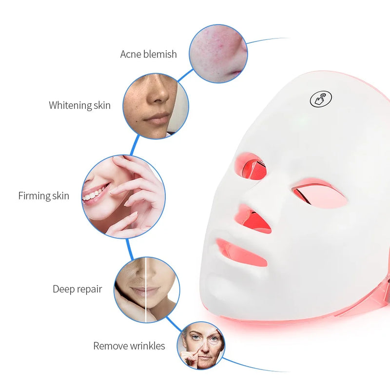 Máscara facial LED